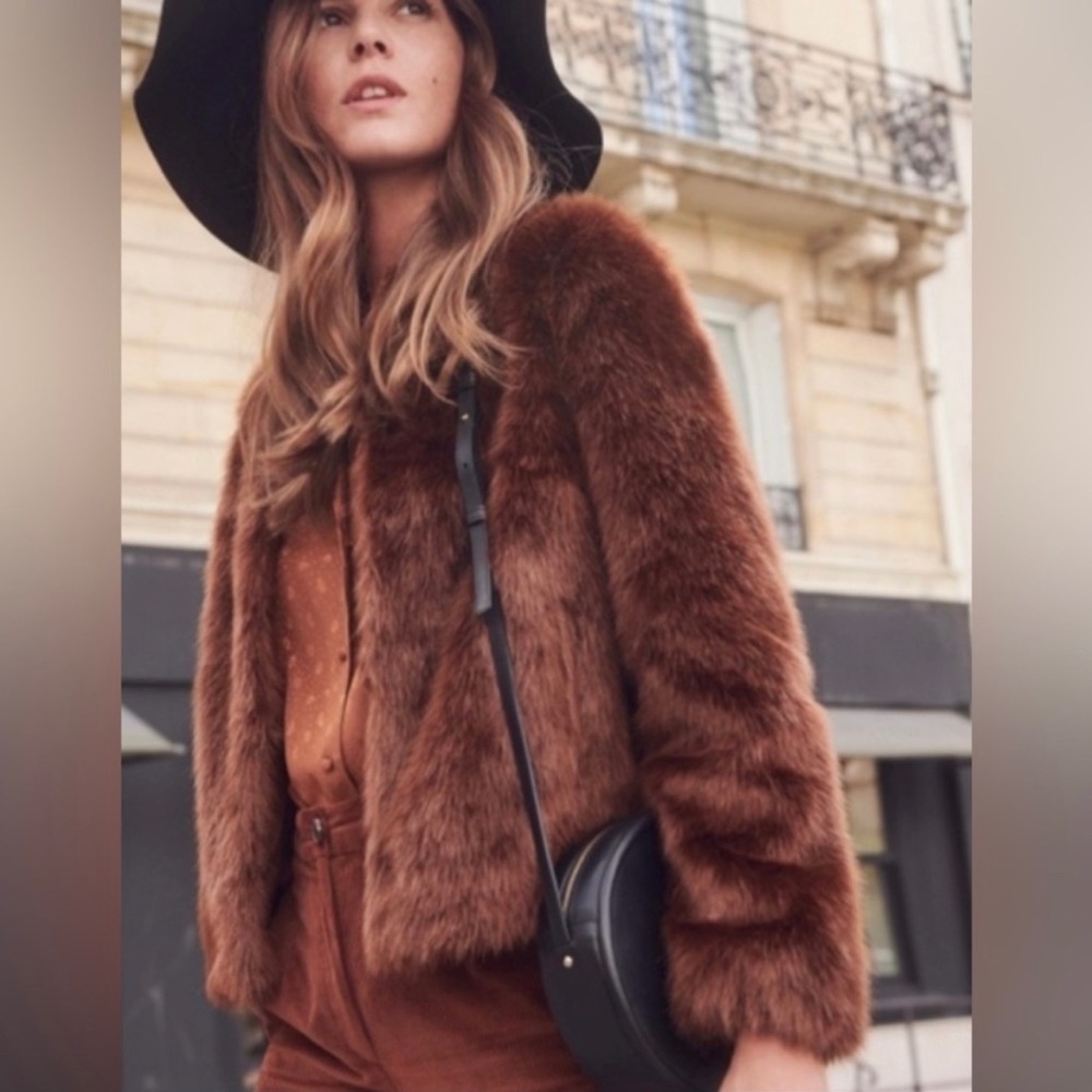New with tags and SEZANE | Lio Coat in Squirrel